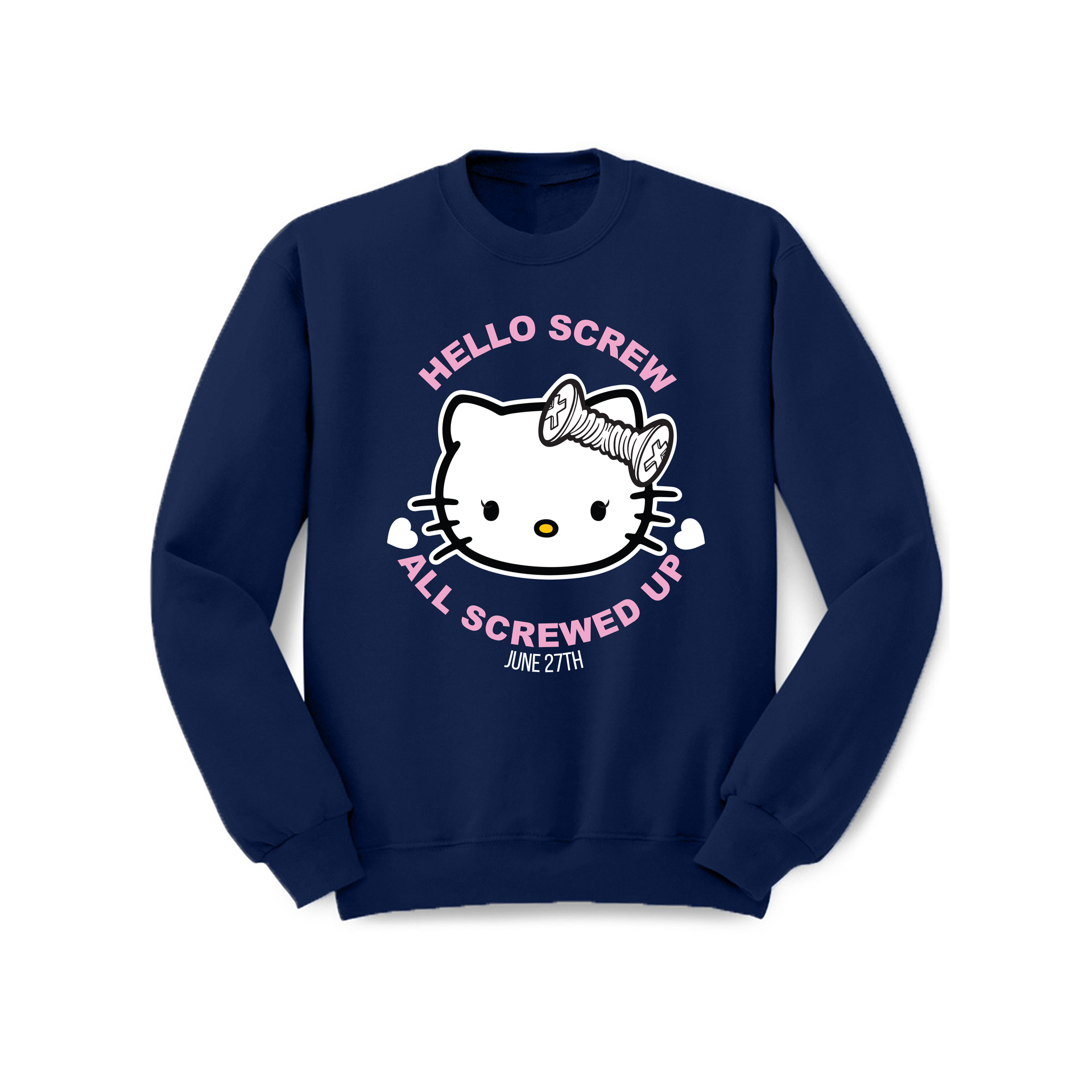 Hello Screw Crewneck – Mala Vida Shop